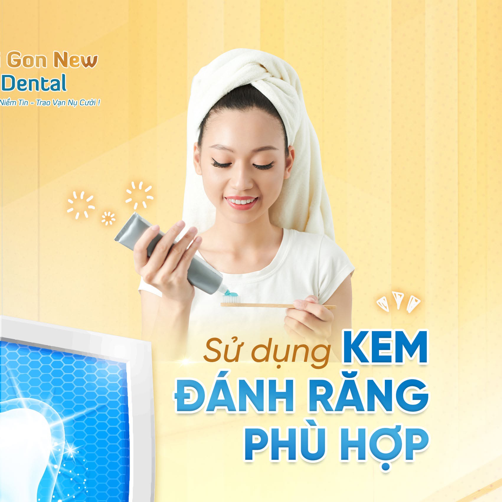 Kem đánh răng cho răng sứ.