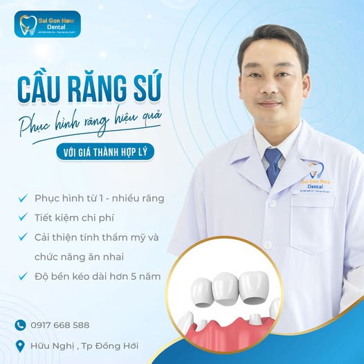 Dịch vụ làm cầu răng sứ tại Saigon New Dental